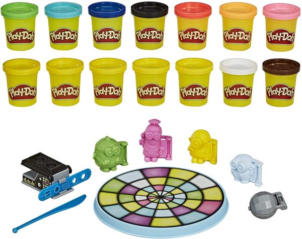 HASBRO Playdoh Minions Disco Set: Play-Doh Minions and decorate them with disco-themed accessories - E8765 Fashion