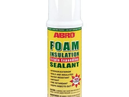 ABRO FOAM INSULATION SEALANT: Forms an Effective Air and Moisture Barrier Around Door  Frames, Windows, Electrical Outlets, etc. - MAC00113 Online now