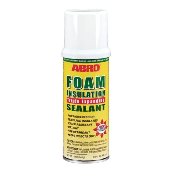 ABRO FOAM INSULATION SEALANT: Forms an Effective Air and Moisture Barrier Around Door  Frames, Windows, Electrical Outlets, etc. - MAC00113 Online now