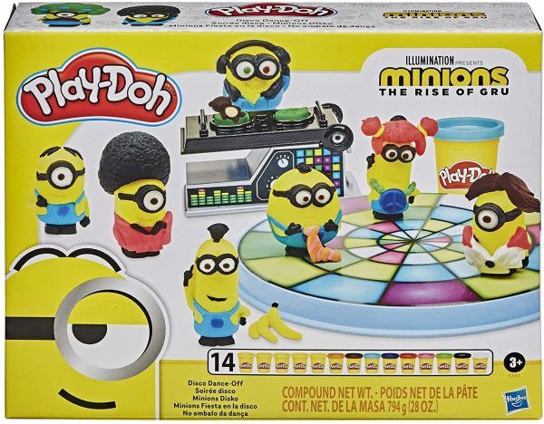 HASBRO Playdoh Minions Disco Set: Play-Doh Minions and decorate them with disco-themed accessories - E8765 Fashion