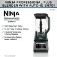 Ninja Professional Plus Blender with Auto-iQ - Prepare smoothies, slushies and juices for your  family. The 72 oz Total Crushing pitcher is great for making delicious large juices for the whole family with preset programs that do the work for you - 444894 Fashion