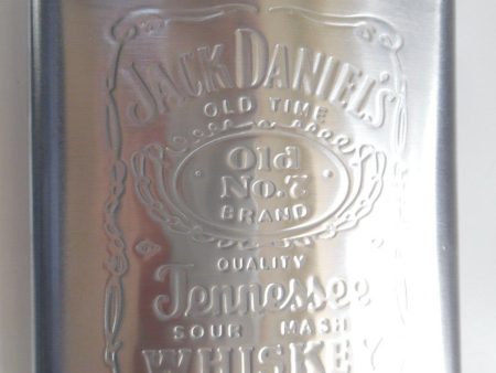 7oz - Jack Daniels - Hip Flask stainless steel - anti loss lid Supply