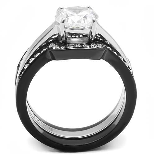 Women Stainless Steel Cubic Zirconia Rings TK3214 For Sale