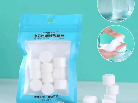 1 Box Bag Soap Water Melt Effervescent Tablet Foam Hand Sanitizer Washing for Skin Cleaning Natural Moisturize Clean Hands Soaps Online Hot Sale