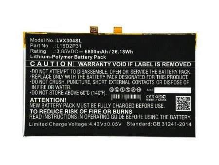 Battery for Lenovo L16D2P31 6800mAh on Sale