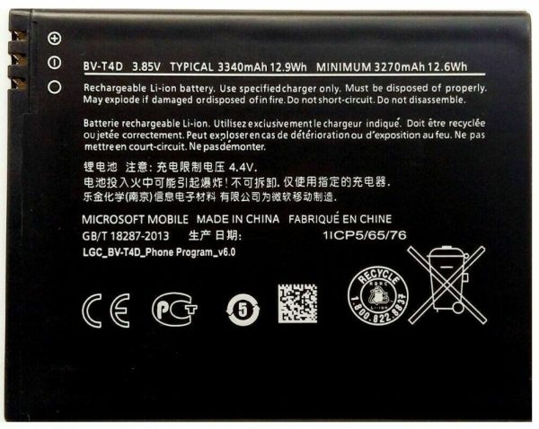 Original Nokia Microsoft BV-T4D Battery For Nokia Lumia 940XL 950XL Battery New Discount