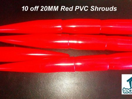 10 X PVC 20MM RED PVC CABLE SHROUD FOR PYRO FIRE CABLE Online Hot Sale