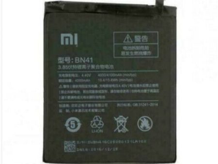 Original Mi Xiaomi Battery BN41 for Xiaomi Redmi Note 4 With 4100mAh on Sale