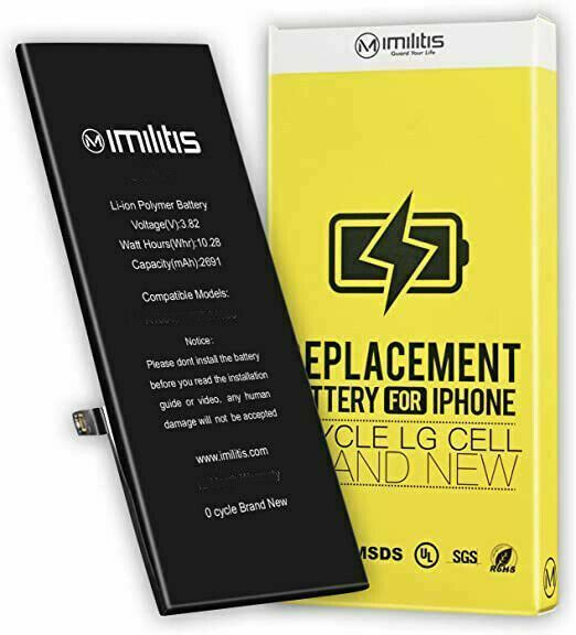 IMILITIS Compatible Battery Replacement for iPhone 7(No Tools), High Capacity 19 Sale