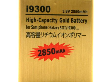 High Capacity Gold Battery For Samsung Galaxy SIII S3 i9300 GT-i9300 I9305 L710 i747 For Discount