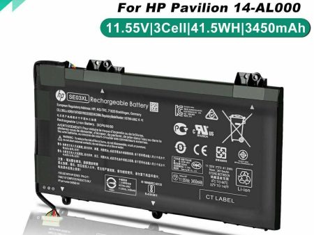 Battery For HP Pavilion 14-AL000 14-AL100 849568-541 TPN-Q171 11.55V 39WH SE03XL Supply