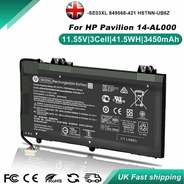 Battery For HP Pavilion 14-AL000 14-AL100 849568-541 TPN-Q171 11.55V 39WH SE03XL Supply