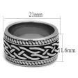 Men Stainless Steel Epoxy Rings TK2239 Online now