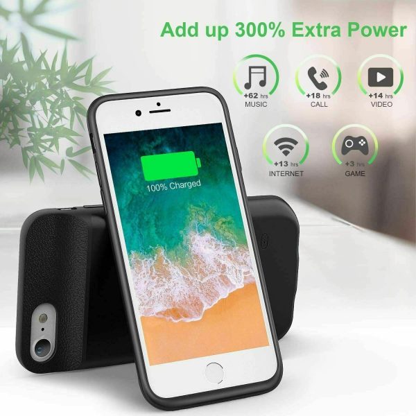 FLYLINKTECH Battery Case for iPhone 6P   6SP   7P   8P  1800mAh Charging Case Ba Fashion