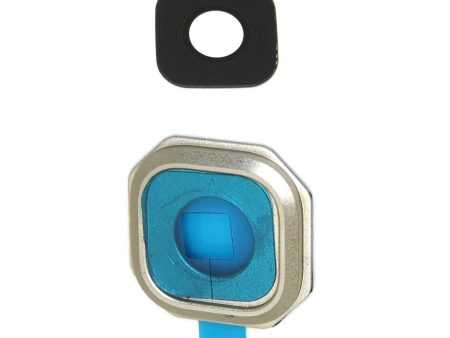 For Samsung Galaxy A7 2016 A710 Replacement Camera Lens And Bracket With Adhesive (Gold) Online Hot Sale