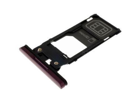 For Sony Xperia XZ3 Replacement SIM & SD Card Tray   Holder (Bordeaux Red) Discount