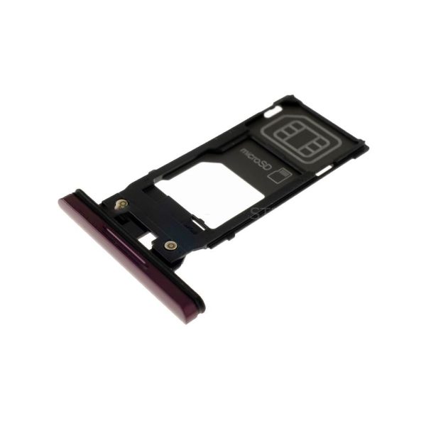 For Sony Xperia XZ3 Replacement SIM & SD Card Tray   Holder (Bordeaux Red) Discount