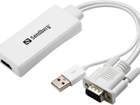 VGA+Audio to HDMI ConverterSandberg Hot on Sale