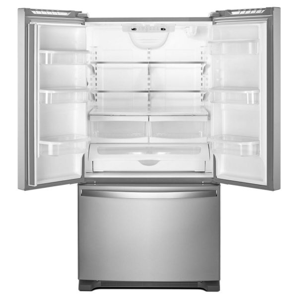 Whirlpool Réfrigérateur trois portes avec porte à deux battants amovible de 33 pouces, 22,1 pi. cu. avec machine à glaçons WRFF5333PZ Hot on Sale